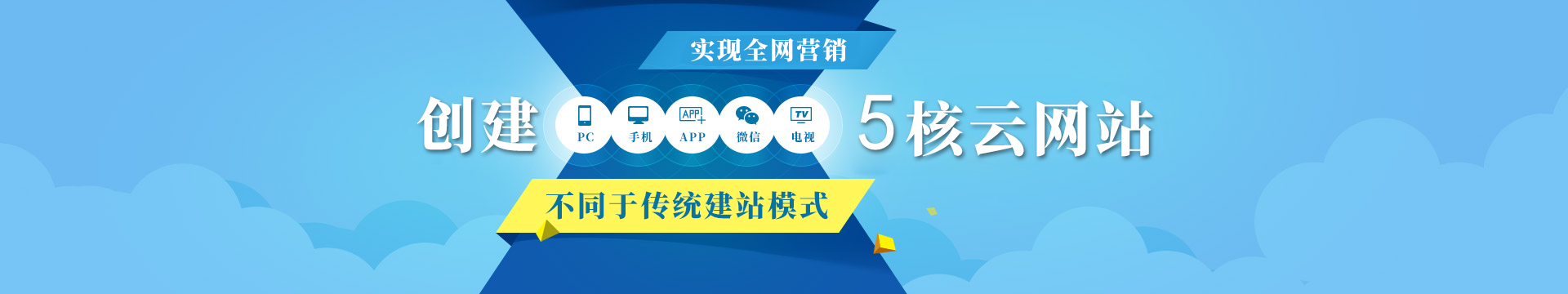 創建五核云網站，浪潮網絡幫助企業開啟移動營銷新時代！